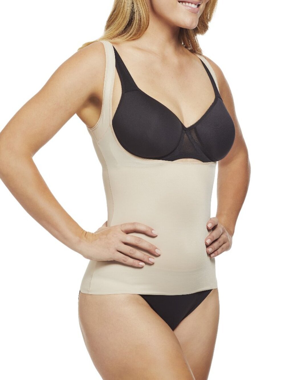 Cupid Intimates Comfortable Firm® Open-Bust Shaping Tank - Beige